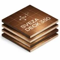 Фанера ламинированная (ФОФ) 18 мм 2440х1220 мм F/F сорт 1/1 березовая SVEZA-DECK